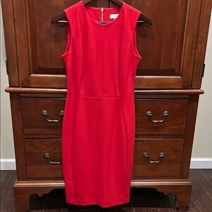 Elegant Red Sleeveless Dress